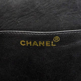 【6gd4574】シャネル ハンドバッグ パテントレザー ブラック ゴールド金具【中古】レディース