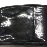 【6gd4574】シャネル ハンドバッグ パテントレザー ブラック ゴールド金具【中古】レディース