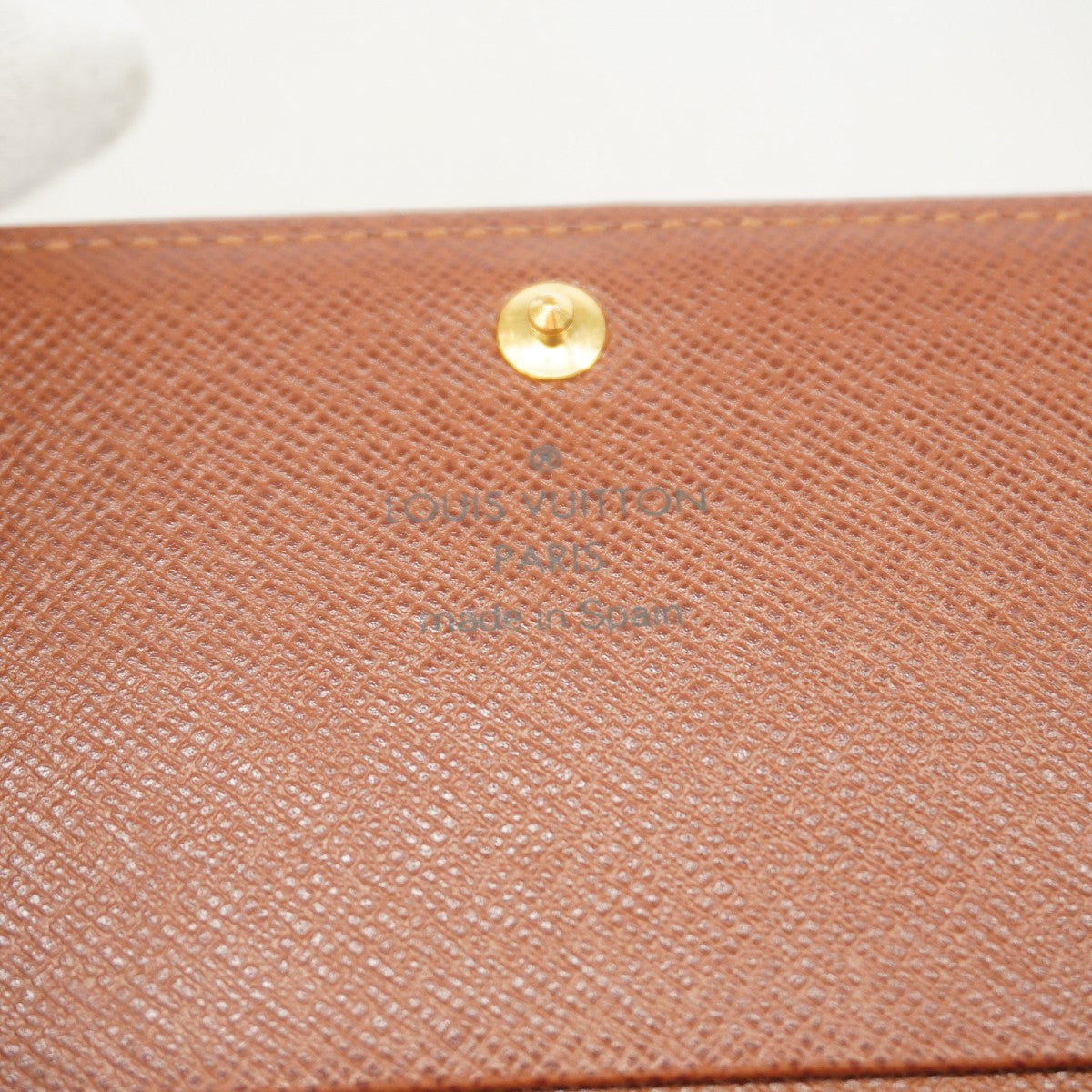 【6gd4576】ルイヴィトン 財布 モノグラム ポルトモネビエトレゾール M61730 ブラウン【中古】レディース