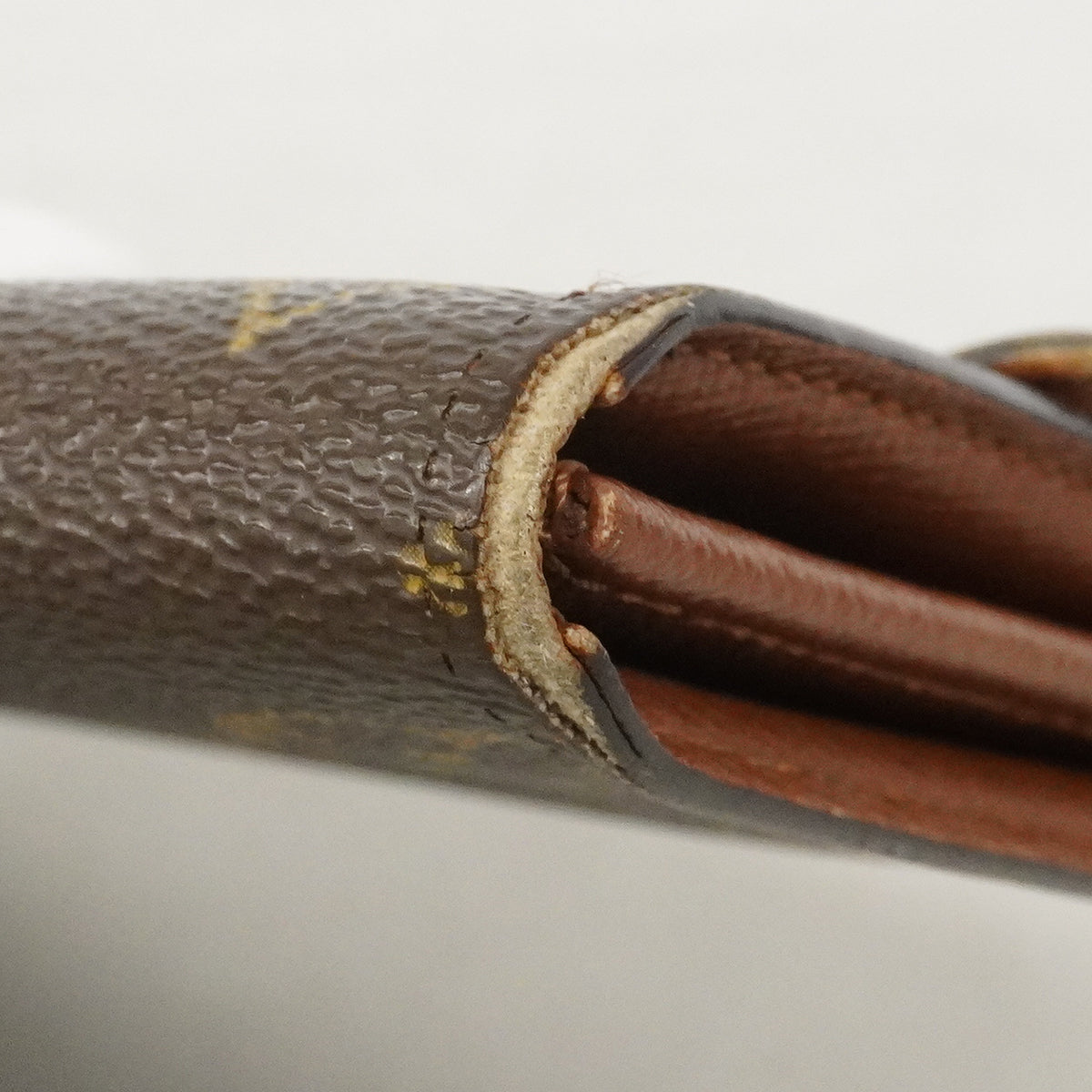【6gd4583】ルイヴィトン 長財布 モノグラム ポシェットポルトモネクレディ M61725 ブラウン【中古】レディース