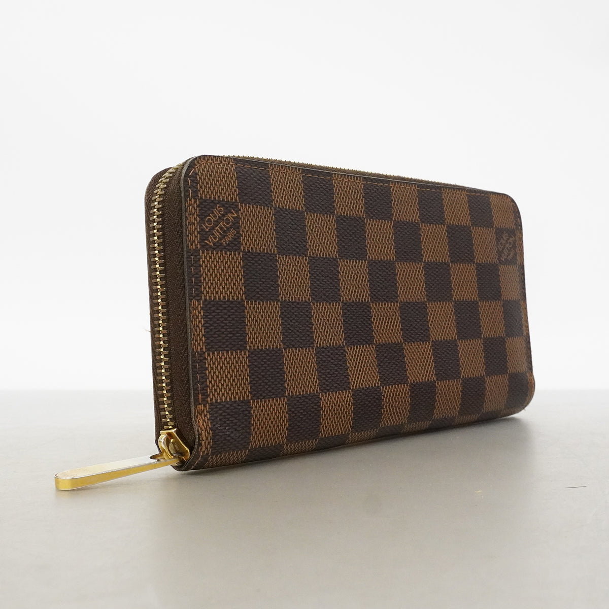 【6gd4585】ルイヴィトン 長財布 ダミエ ジッピーウォレット N60015 エベヌ【中古】メンズ レディース ユニセックス