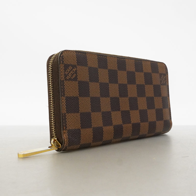 【6gd4585】ルイヴィトン 長財布 ダミエ ジッピーウォレット N60015 エベヌ【中古】メンズ レディース ユニセックス