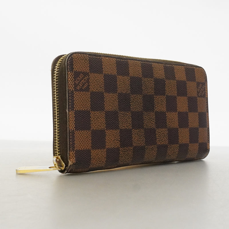 【6gd4588】ルイヴィトン 長財布 ダミエ ジッピーウォレット N60015 エベヌ【中古】レディース