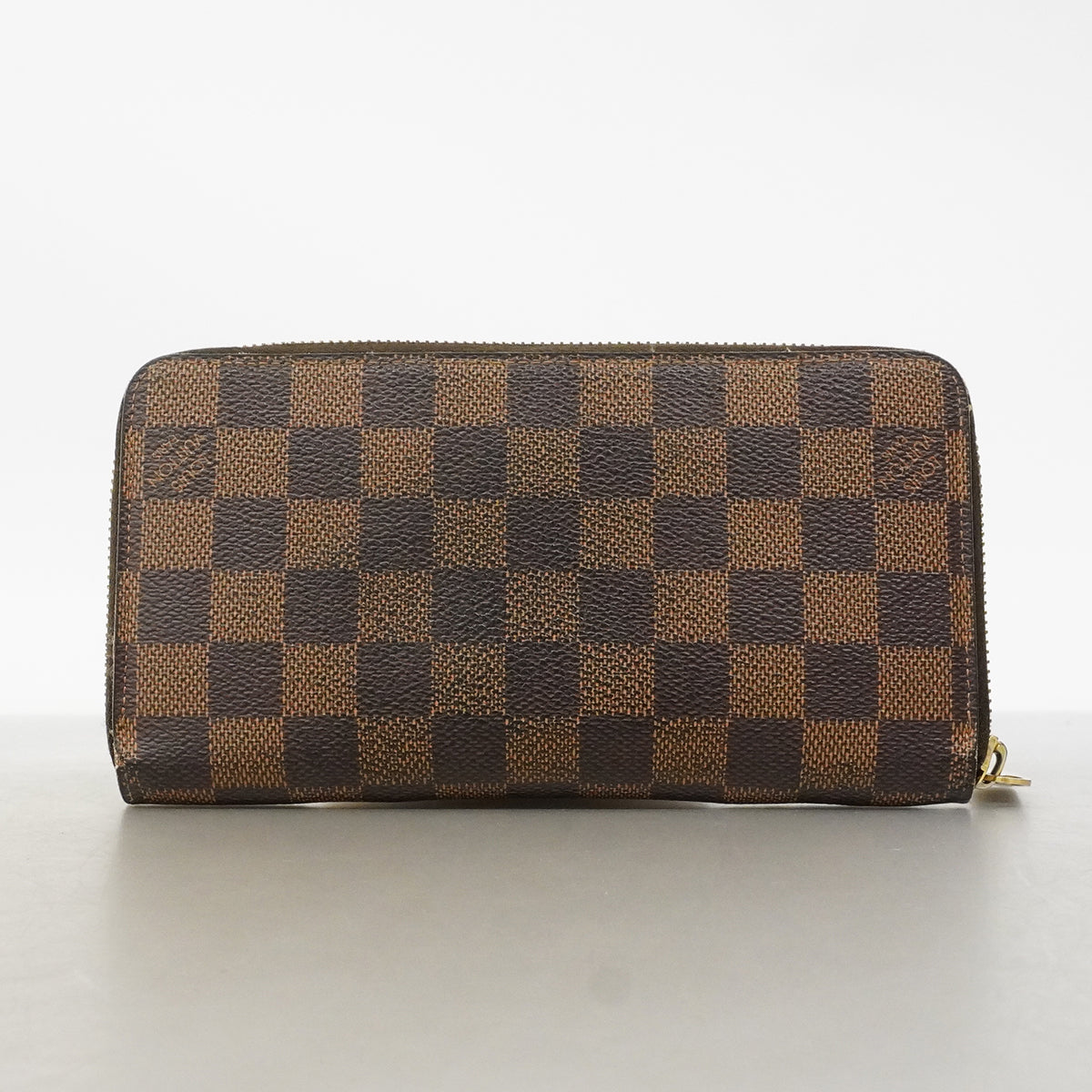 【6gd4588】ルイヴィトン 長財布 ダミエ ジッピーウォレット N60015 エベヌ【中古】レディース
