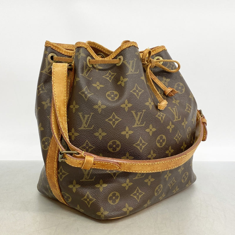 【6gd4597】ルイヴィトン ショルダーバッグ モノグラム プチノエ M42226 ブラウン【中古】レディース