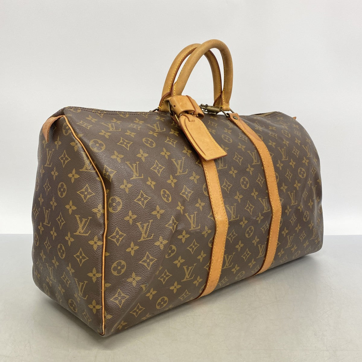【6gd4599】ルイヴィトン ボストンバッグ モノグラム キーポル50 M41426 ブラウン【中古】メンズ レディース ユニセックス