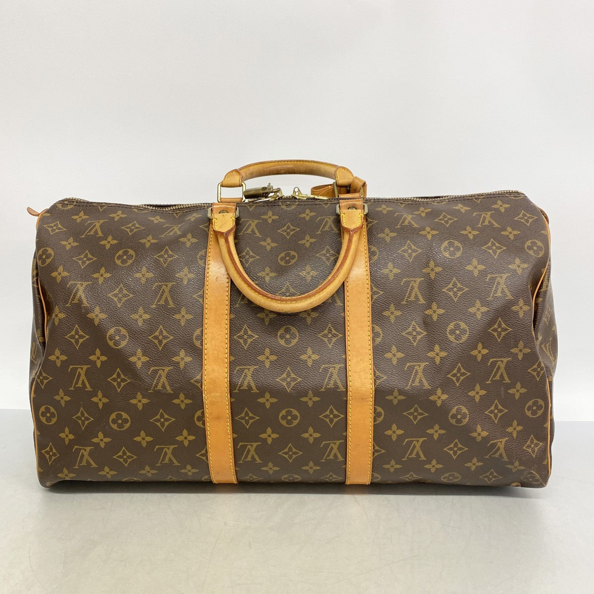 【6gd4599】ルイヴィトン ボストンバッグ モノグラム キーポル50 M41426 ブラウン【中古】メンズ レディース ユニセックス