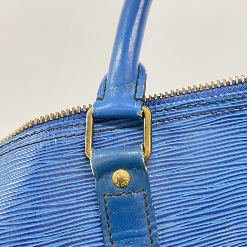 【6gd4602】ルイヴィトン ボストンバッグ エピ キーポル60 M42945 トレドブルー【中古】メンズ レディース ユニセックス