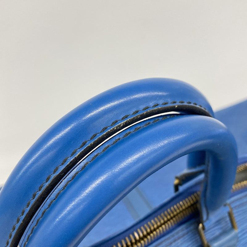 【6gd4602】ルイヴィトン ボストンバッグ エピ キーポル60 M42945 トレドブルー【中古】メンズ レディース ユニセックス