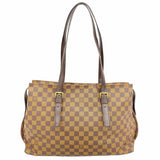 【6gd4604】ルイヴィトン ショルダーバッグ ダミエ チェルシー N51119 エベヌ【中古】レディース