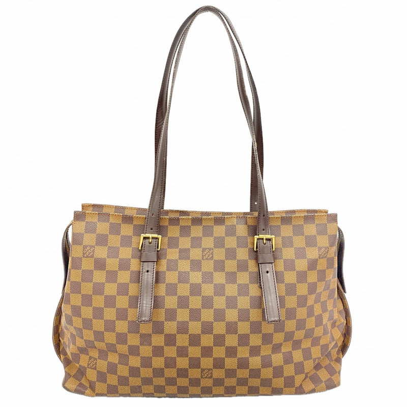 【6gd4604】ルイヴィトン ショルダーバッグ ダミエ チェルシー N51119 エベヌ【中古】レディース