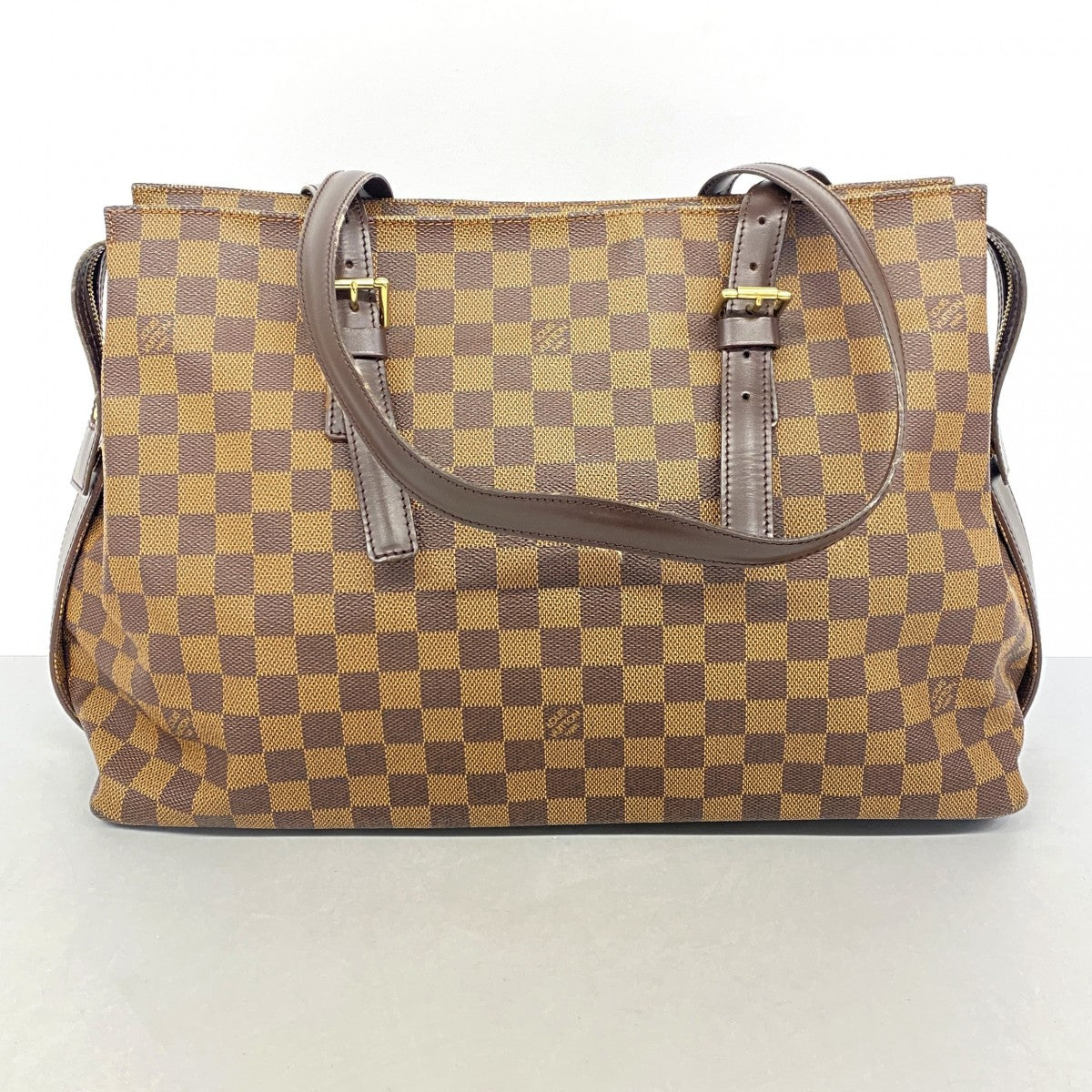 【6gd4604】ルイヴィトン ショルダーバッグ ダミエ チェルシー N51119 エベヌ【中古】レディース