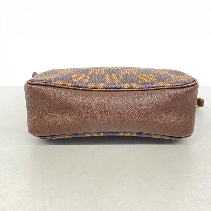 【6gd4606】ルイヴィトン ポーチ ダミエ トゥルースメイクアップ N51982 エベヌ【中古】レディース