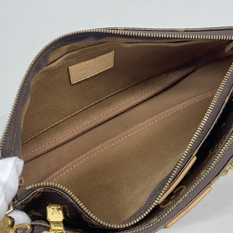 【6gd4611】ルイヴィトン ハンドバッグ モノグラム ミュルティポシェットアクセソワール M44813 カーキ 2wayバッグ【中古】レディース