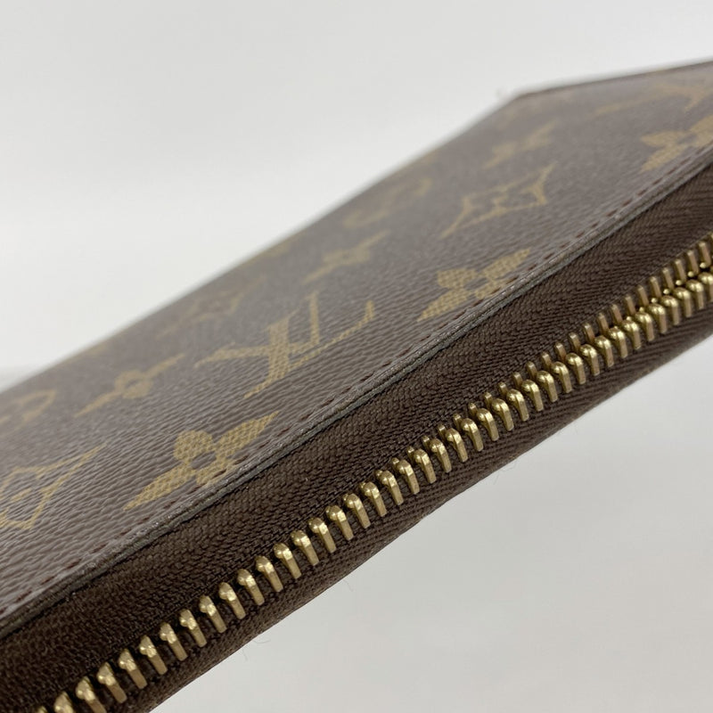 【6gd4612】ルイヴィトン 長財布 モノグラム ジッピーウォレット M60017 ブラウン【中古】メンズ レディース ユニセックス