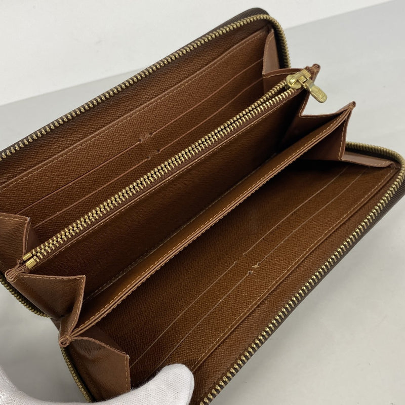 【6gd4612】ルイヴィトン 長財布 モノグラム ジッピーウォレット M60017 ブラウン【中古】メンズ レディース ユニセックス