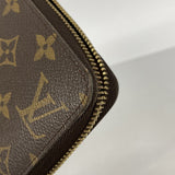 【6gd4612】ルイヴィトン 長財布 モノグラム ジッピーウォレット M60017 ブラウン【中古】メンズ レディース ユニセックス