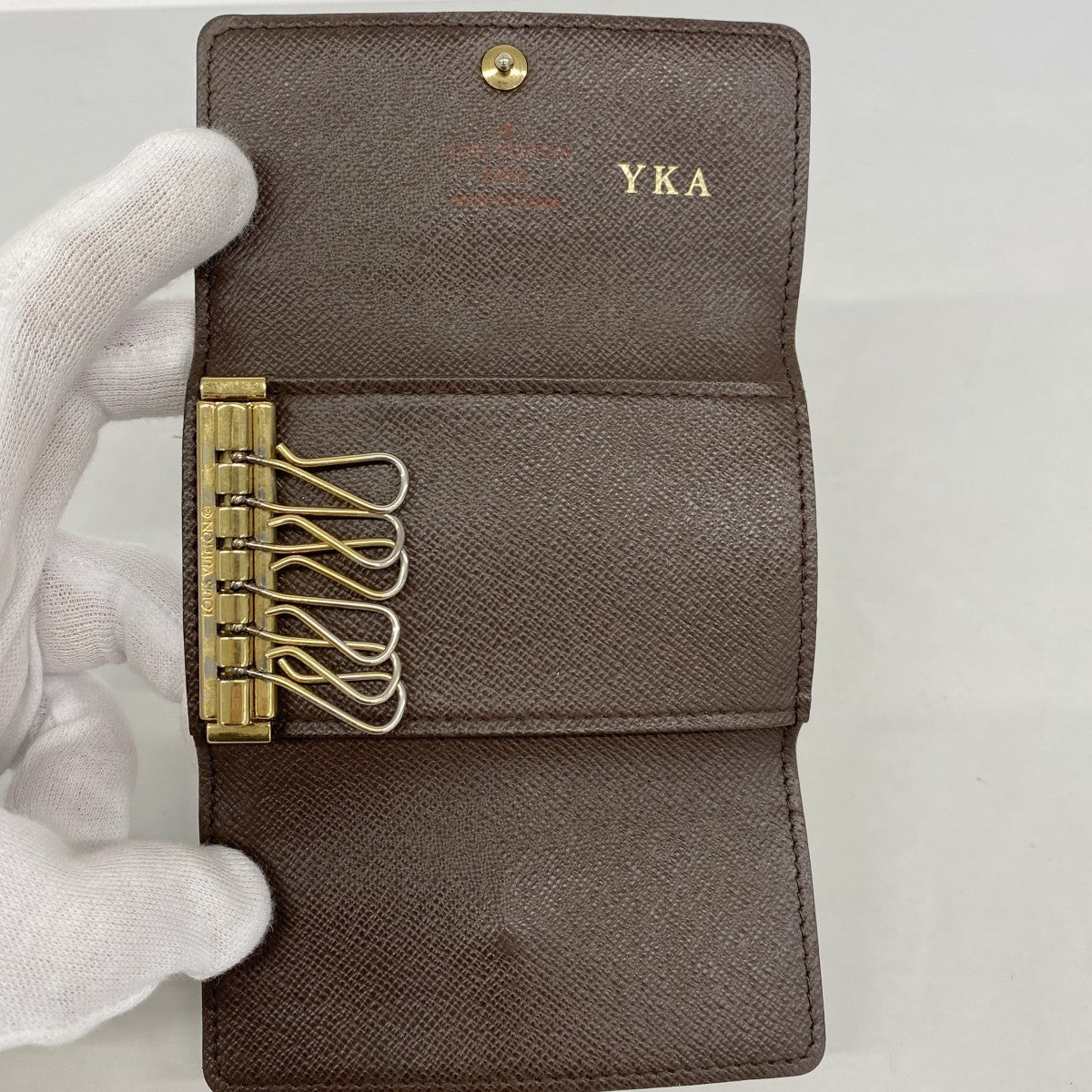 【6gd4615】ルイヴィトン キーケース ダミエ ミュルティクレ6 N62630 エベヌ【中古】メンズ レディース ユニセックス
