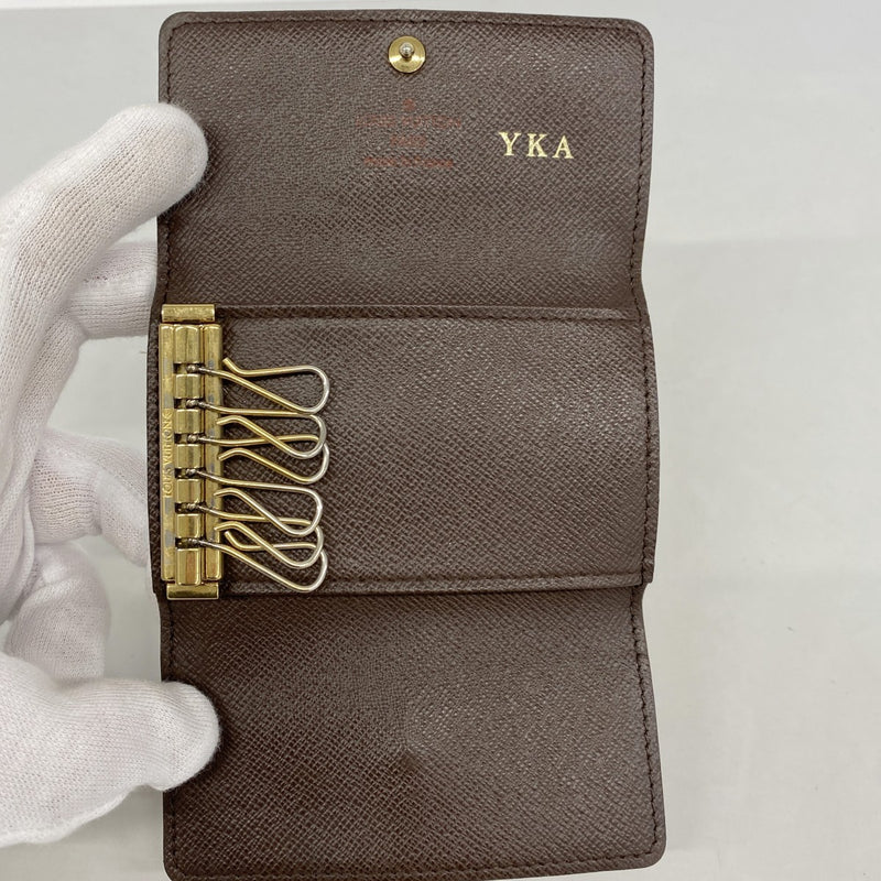 【6gd4615】ルイヴィトン キーケース ダミエ ミュルティクレ6 N62630 エベヌ【中古】メンズ レディース ユニセックス