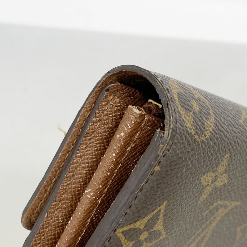 【6gd4626】ルイヴィトン 長財布 モノグラム ポルトフォイユサラ M61734 ブラウン【中古】レディース