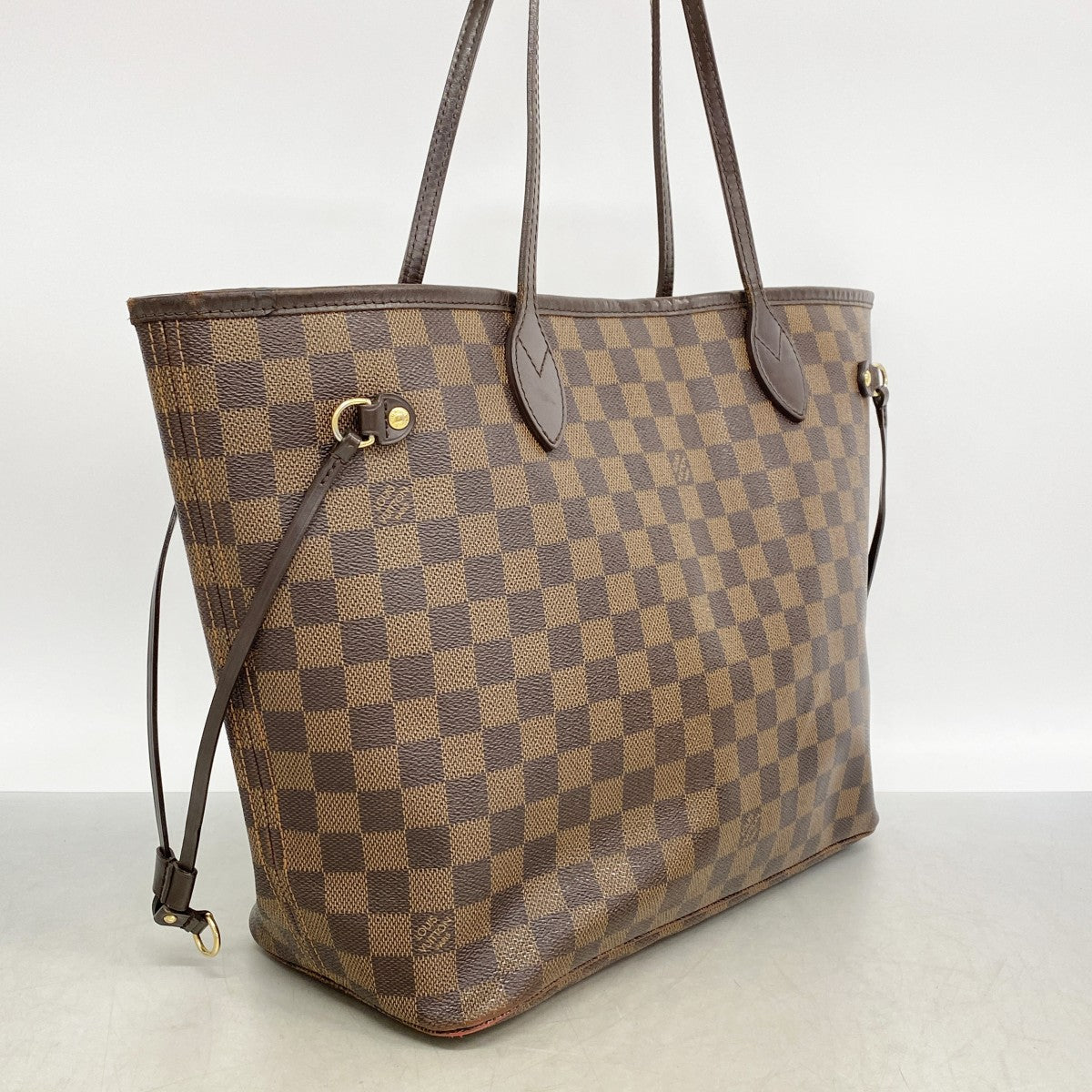 【6gd4637】ルイヴィトン トートバッグ ダミエ ネヴァーフルMM N51105 エベヌ【中古】レディース