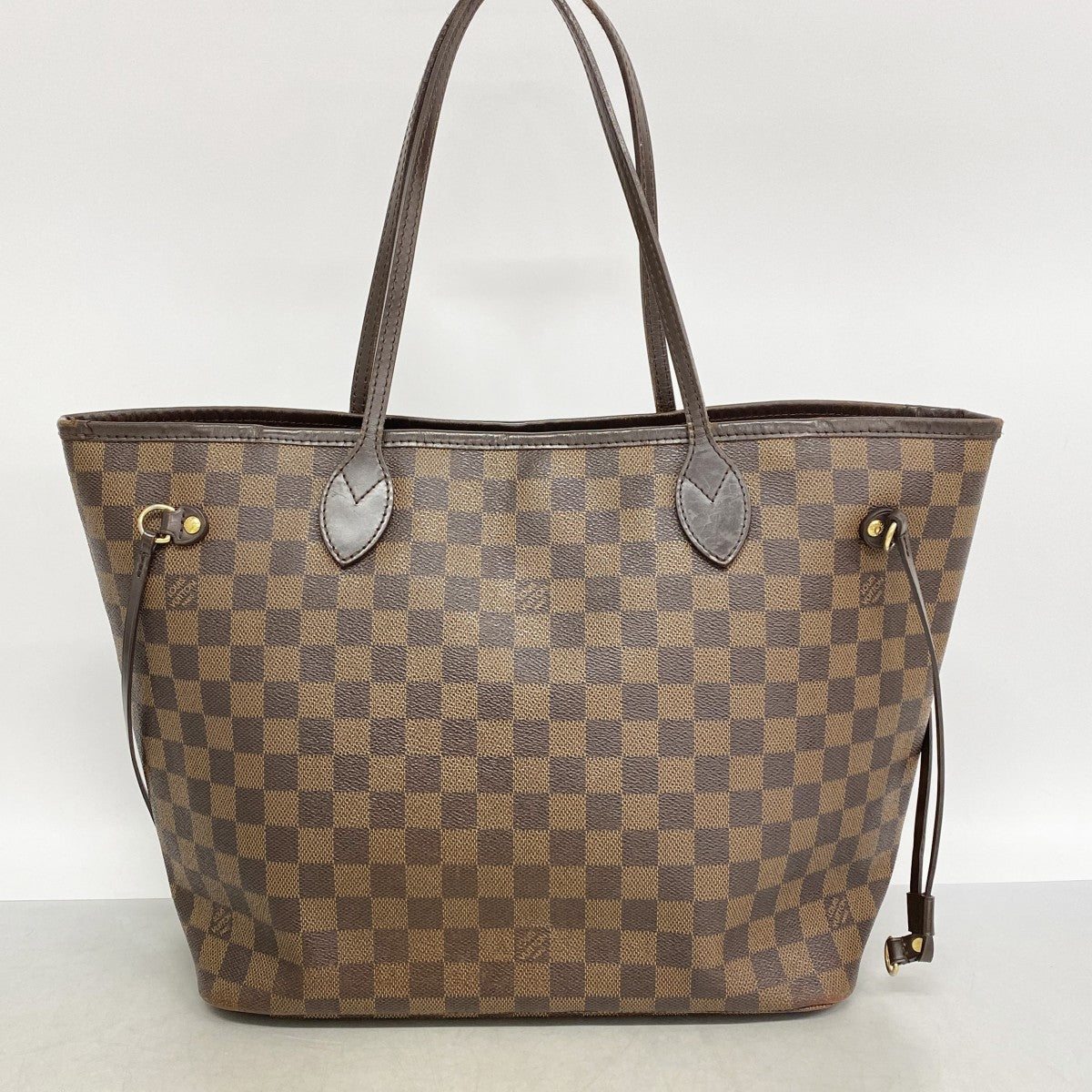 【6gd4637】ルイヴィトン トートバッグ ダミエ ネヴァーフルMM N51105 エベヌ【中古】レディース