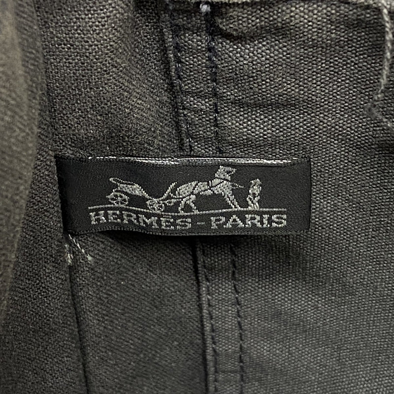 【6gd4639-k】エルメス トートバッグ フールトゥPM キャンバス グレー シルバー金具【中古】レディース