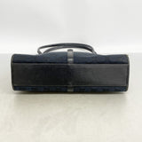 【6gd4642-k】グッチ ハンドバッグ GGキャンバス/ジャッキー 002 1073 キャンバス ブラック シルバー金具【中古】レディース