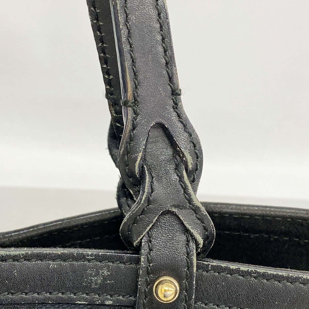 【6gd4643-k】グッチ トートバッグ GGキャンバス 269878 キャンバス ブラック シャンパンゴールド金具【中古】レディース