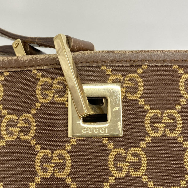【6gd4644-k】グッチ トートバッグ 002 1097 キャンバス ブラウン シャンパンゴールド金具【中古】レディース