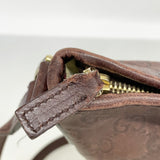 【6gd4646-k】グッチ ショルダーバッグ グッチシマ 131326 レザー ブラウン シャンパンゴールド金具【中古】レディース