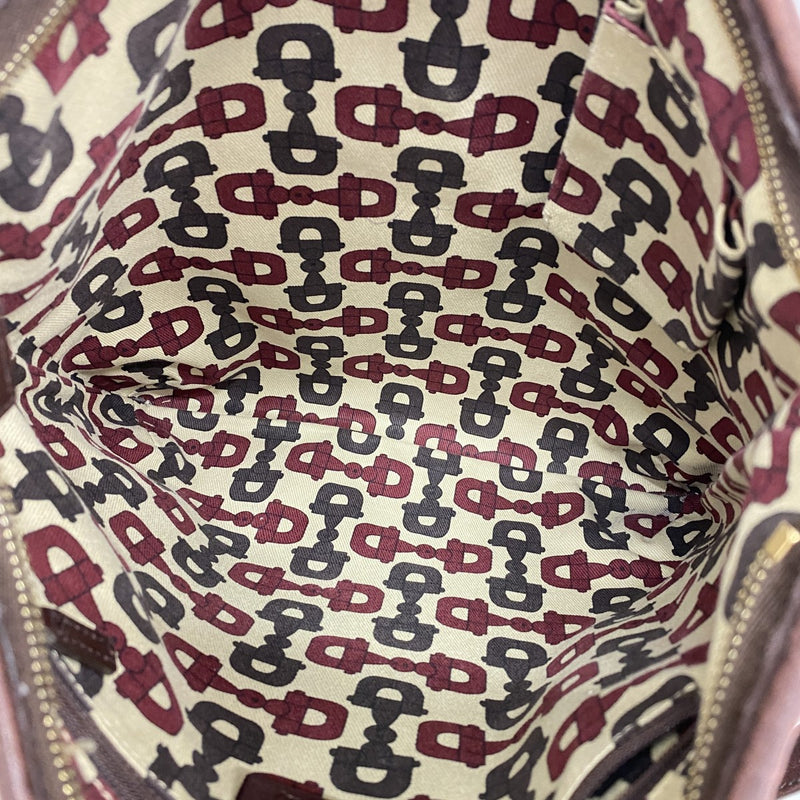 【6gd4646-k】グッチ ショルダーバッグ グッチシマ 131326 レザー ブラウン シャンパンゴールド金具【中古】レディース