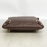 【6gd4646-k】グッチ ショルダーバッグ グッチシマ 131326 レザー ブラウン シャンパンゴールド金具【中古】レディース