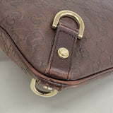 【6gd4646-k】グッチ ショルダーバッグ グッチシマ 131326 レザー ブラウン シャンパンゴールド金具【中古】レディース