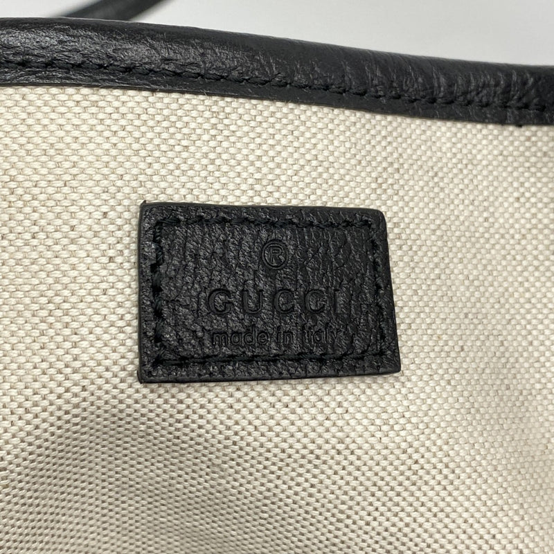 【6gd4647-k】グッチ トートバッグ GGマーモント 739730 レザー ブラック ゴールド金具 2wayバッグ【中古】レディース