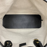 【6gd4647-k】グッチ トートバッグ GGマーモント 739730 レザー ブラック ゴールド金具 2wayバッグ【中古】レディース