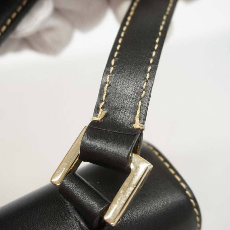 【6gd4648-k】グッチ ショルダーバッグ 001 4214 レザー ブラック シャンパンゴールド金具【中古】レディース