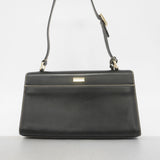 【6gd4648-k】グッチ ショルダーバッグ 001 4214 レザー ブラック シャンパンゴールド金具【中古】レディース