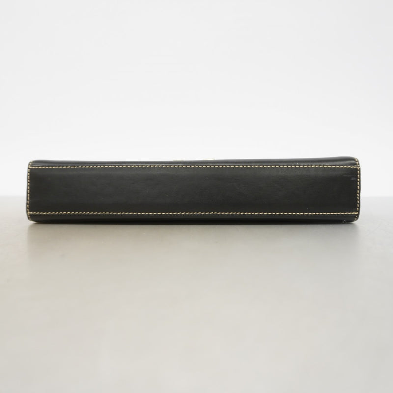 【6gd4648-k】グッチ ショルダーバッグ 001 4214 レザー ブラック シャンパンゴールド金具【中古】レディース