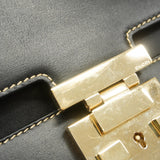 【6gd4648-k】グッチ ショルダーバッグ 001 4214 レザー ブラック シャンパンゴールド金具【中古】レディース