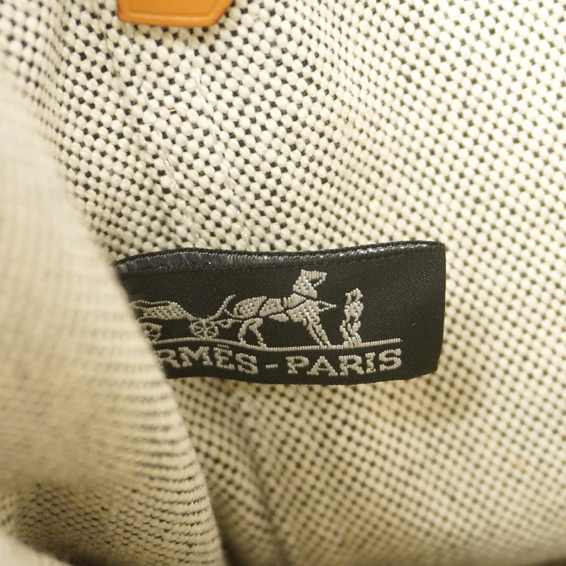 【6gd4649-k】エルメス トートバッグ ニューフールトゥ キャンバス グレー シルバー金具【中古】レディース