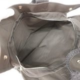 【6gd4650-k】エルメス トートバッグ エールラインMM キャンバス グレー シルバー金具【中古】レディース