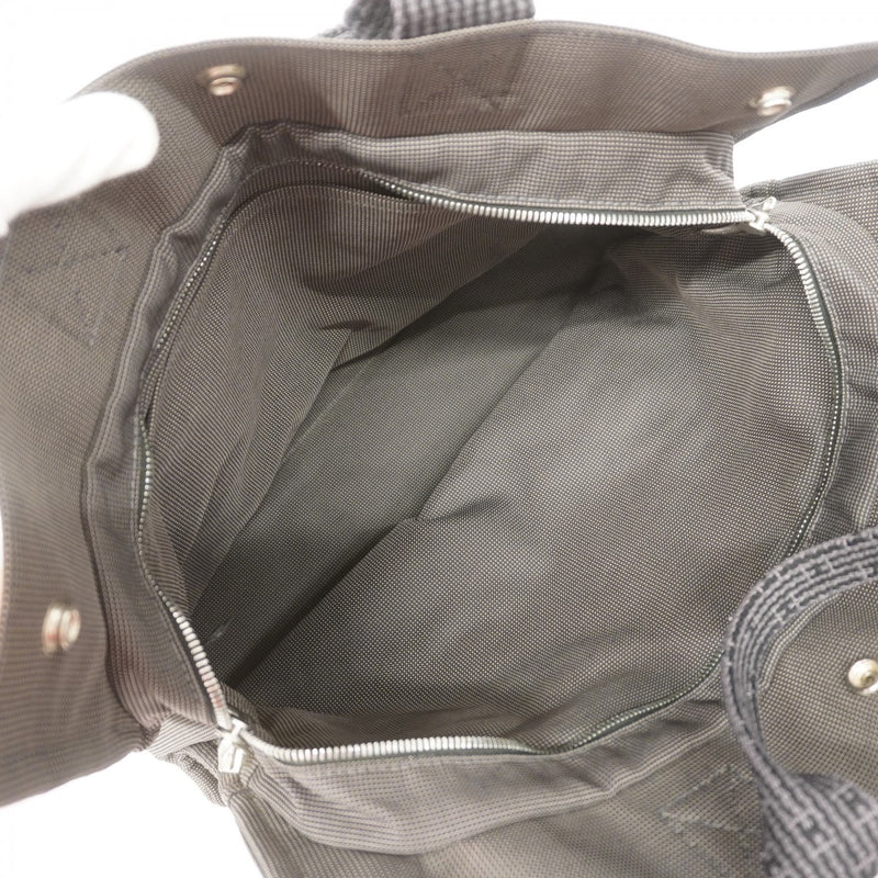 【6gd4650-k】エルメス トートバッグ エールラインMM キャンバス グレー シルバー金具【中古】レディース
