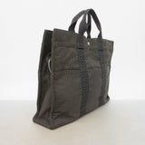 【6gd4650-k】エルメス トートバッグ エールラインMM キャンバス グレー シルバー金具【中古】レディース