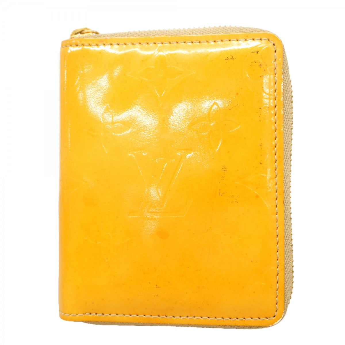 【6gd4656-k】ルイヴィトン 財布 ヴェルニ ブルーム M91015 ベージュ【中古】レディース