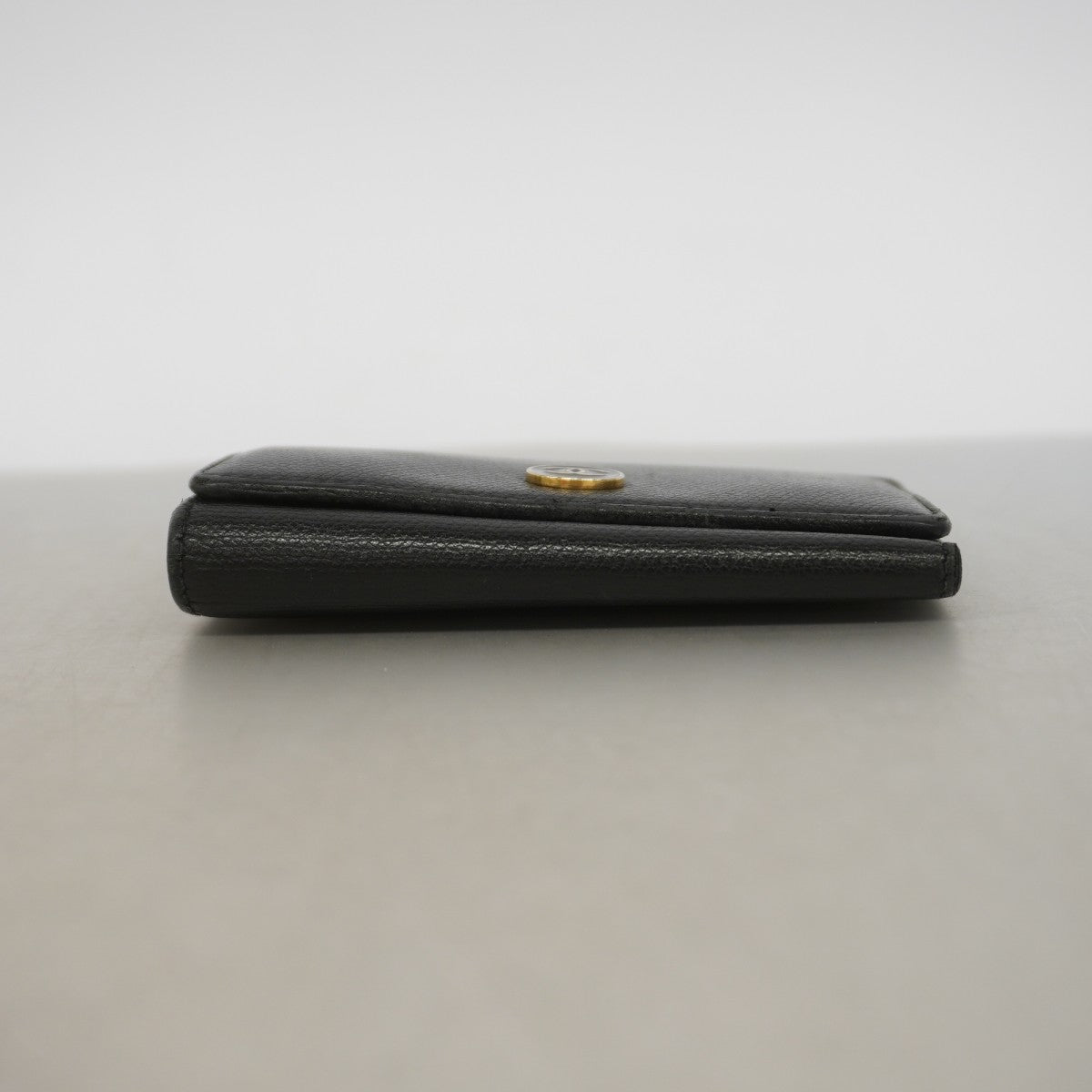 【6gd4657-k】シャネル キーケース ココボタン キャビアスキン ブラック ゴールド金具【中古】レディース