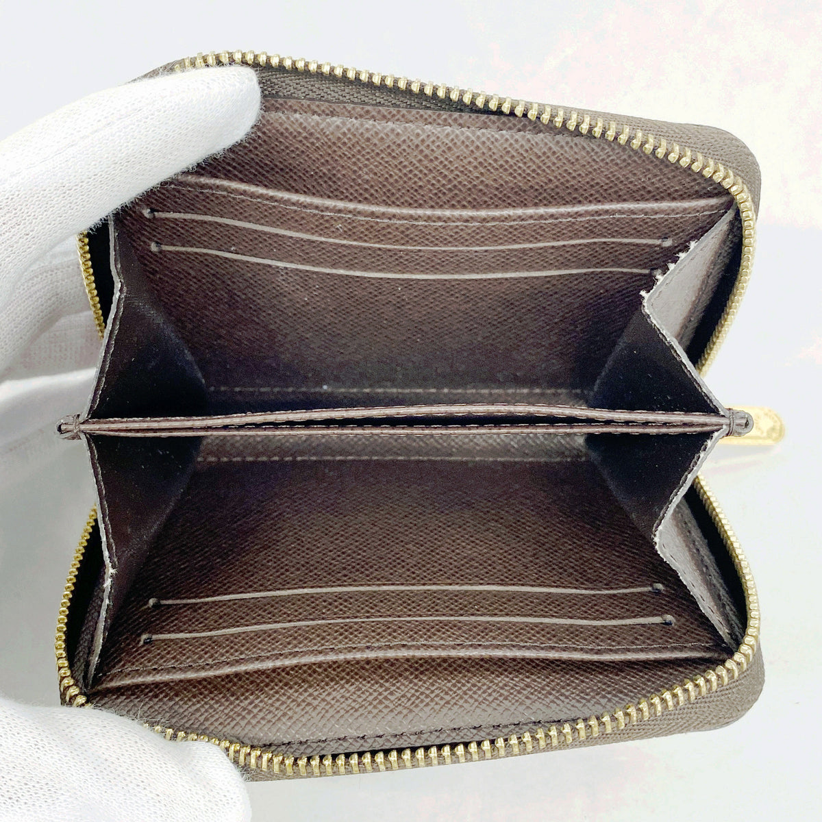 【6gd4658】ルイヴィトン コインケース ダミエ ジッピーコインパース N63070 エベヌ【中古】メンズ レディース ユニセックス