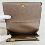 【6gd4662】ルイヴィトン 財布 ダミエ ポルトモネビエトレゾール M61730 エベヌ【中古】レディース