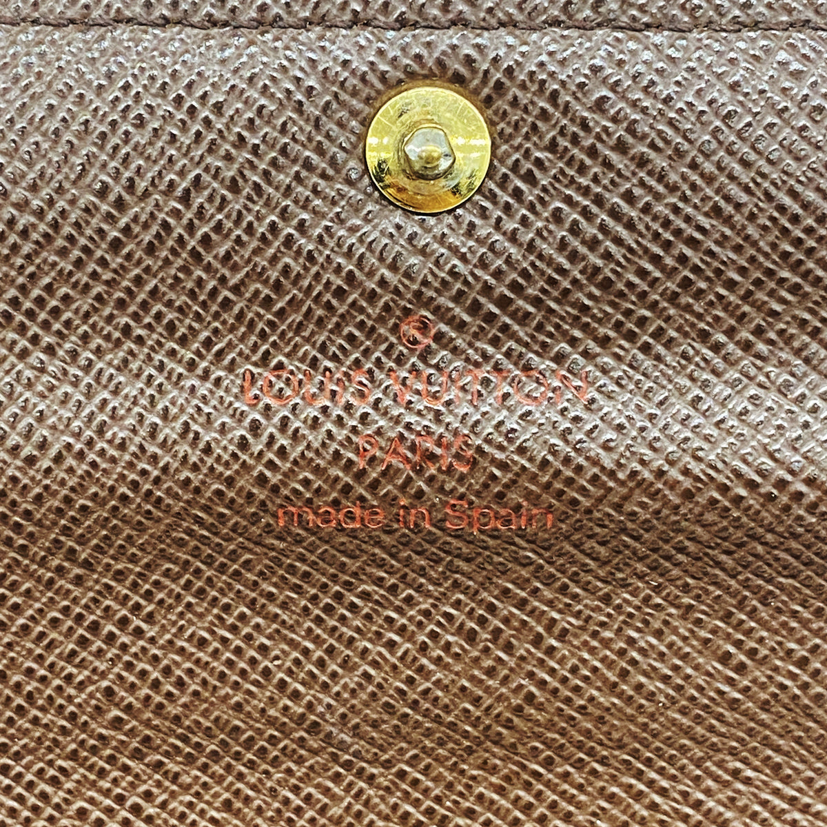 【6gd4666】ルイヴィトン 長財布 ダミエ ポルトフォイユサラ N61734 エベヌ【中古】レディース