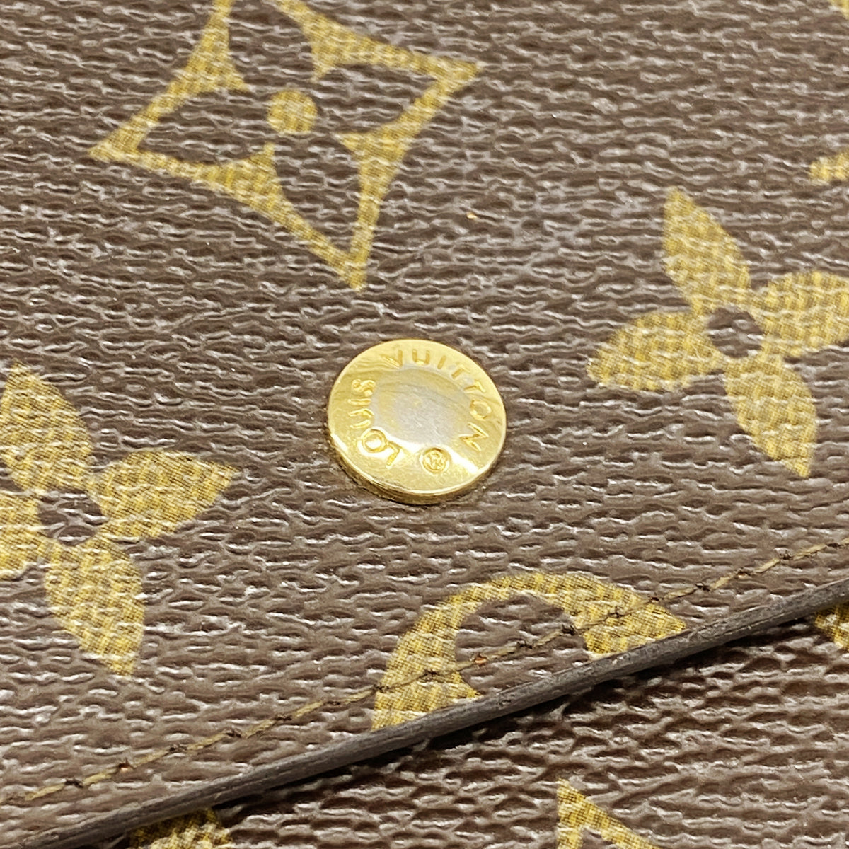【6gd4667】ルイヴィトン 長財布 モノグラム ポシェットポルトモネクレディ M61723 ブラウン【中古】レディース